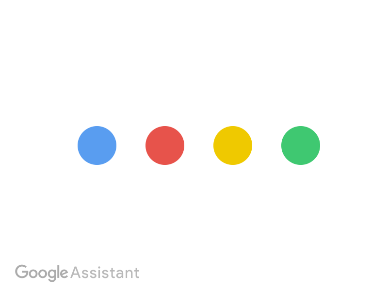 Google assistant floating icons, as an example of microinteractions