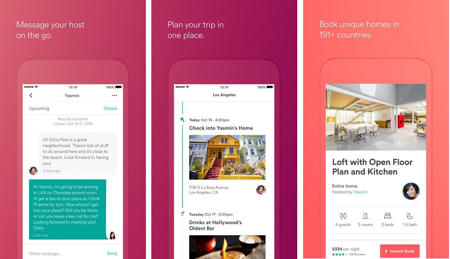 airbnb type apps