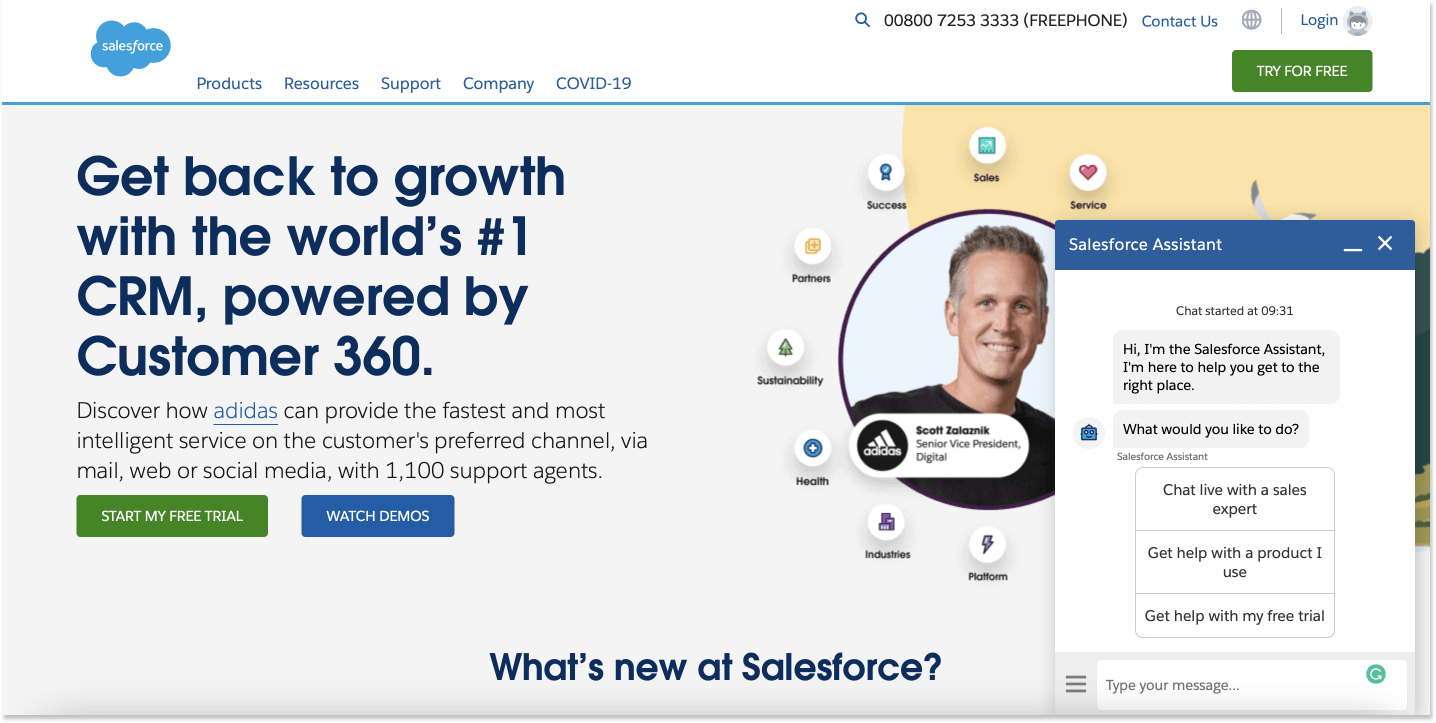 Salesforce-live-chat