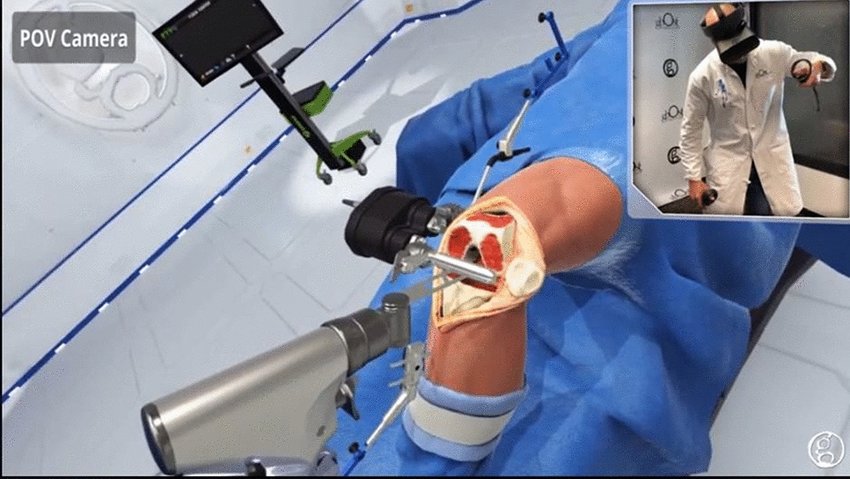 VR surgical simulation