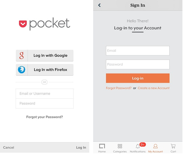 15 Login Screen Examples for Mobile App Developers
