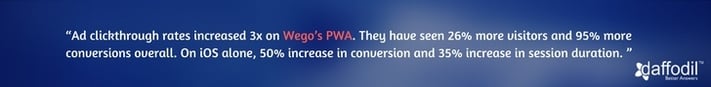Wego's PWA Stats